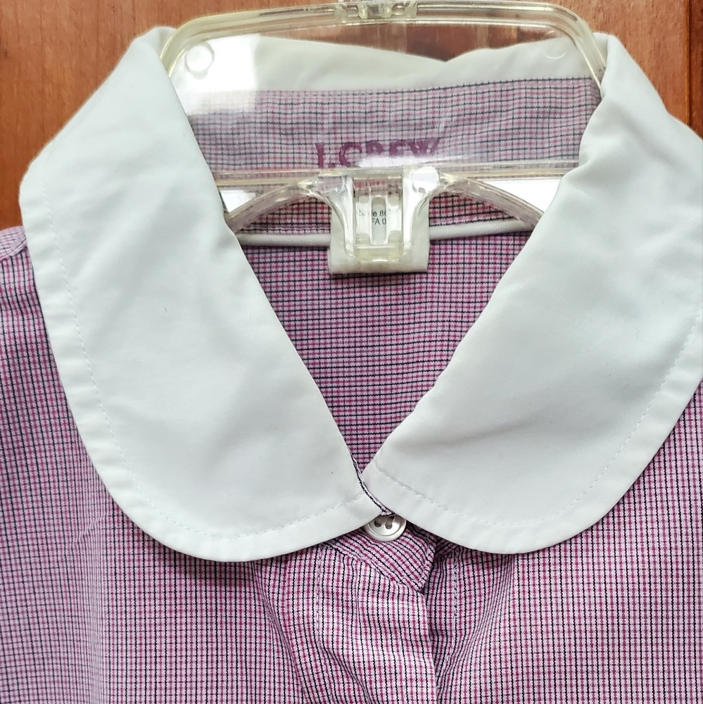 Donating Soon!  J. Crew Peter Pan Colared Shirt, Size 4 - Picture 2 of 6